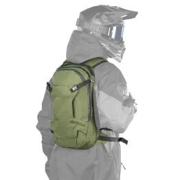 MF4798 - Zaino Sledstore 12L Verde Militare per Moto Scooter Cross Enduro