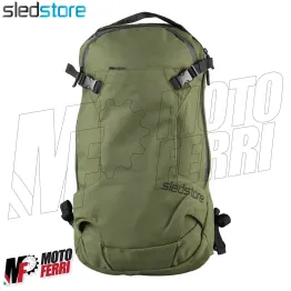 MF4798 - Zaino Sledstore 12L Verde Militare per Moto Scooter Cross Enduro 2