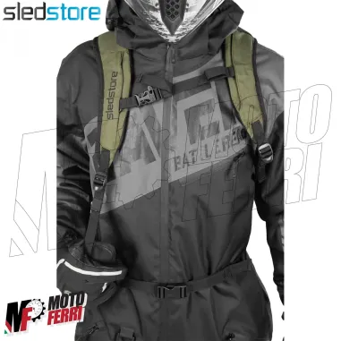 MF4798 - Zaino Sledstore 12L Verde Militare per Moto Scooter Cross Enduro
