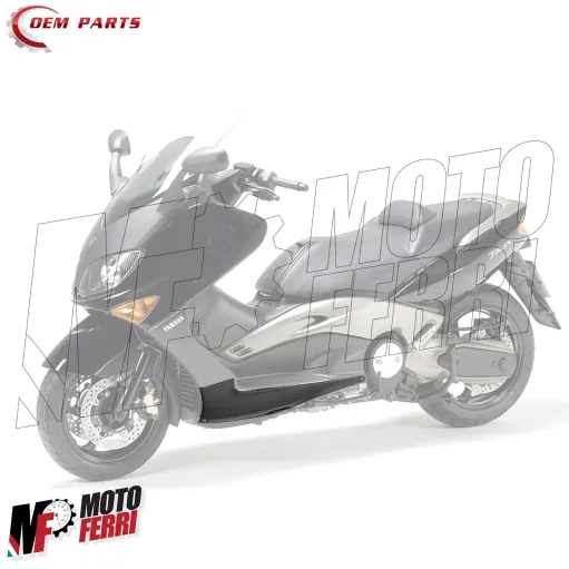 MF4803 Spoiler Sotto Pedana Sinistro Nero Lucido Yamaha TMax 500 da 2001 a 2007