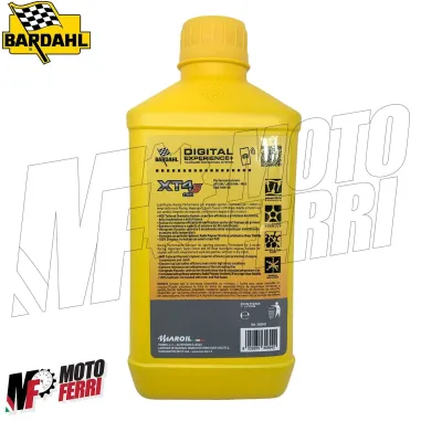 MF4812 Olio Moto Bardahl XT4S 10W50 C60 100% Sintetico Motore Racing 4T - 1Lt