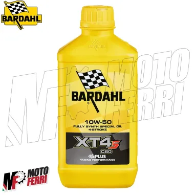 MF4812 Olio Moto Bardahl XT4S 10W50 C60 100% Sintetico Motore Racing 4T - 1Lt