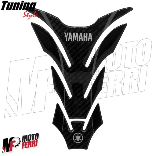 MF4836 Adesivo Protezione Paraserbatoio Carbon Look per Moto Yamaha 20x14cm