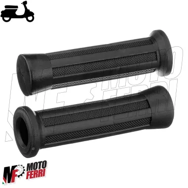 COPPIA MANOPOLE MANICOTTI NERI IN GOMMA PER PIAGGIO VESPA 50 125 PK S XL