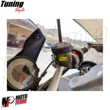MF4839 Serbatoio Vaschetta Liquido Olio Freno / Frizione Fumè Universale Moto