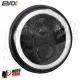 MF4840 Fanale Faro Anteriore Led Vespa PX 125 150 200 Evok 6/12V 7000 Lumen