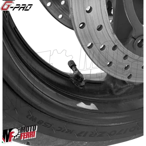MF3202 Kit 2 Valvola G-PRO 90 gradi CNC Cerchio tubeless Universale Moto Scooter