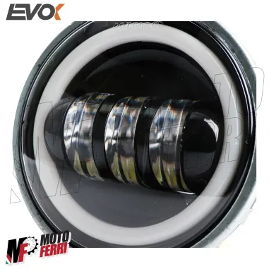 MF4714 Fanale Faro Anteriore Led per Vespa 50 R L N by Evok 6/12V 7000 Lumen