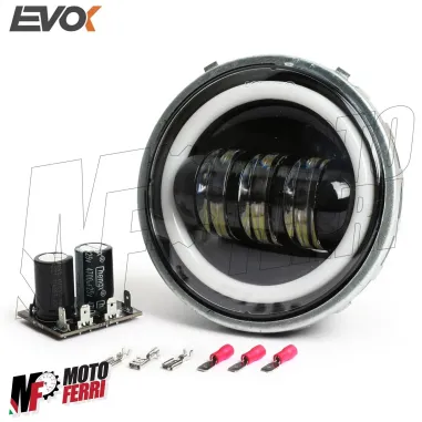 MF4714 Fanale Faro Anteriore Led per Vespa 50 R L N by Evok 6/12V 7000 Lumen
