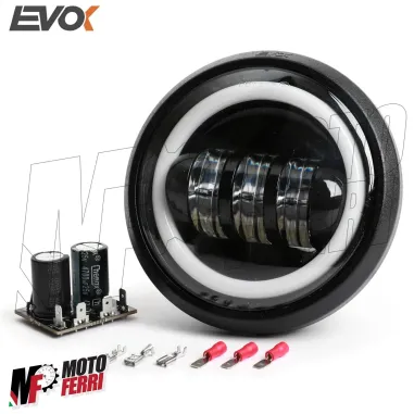 MF4715 Fanale Faro Anteriore Led per Vespa 125 ET3 Primavera 6/12V 7000 Lumen