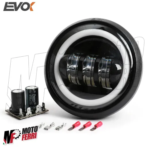 MF4715 Fanale Faro Anteriore Led per Vespa 125 ET3 Primavera 6/12V 7000 Lumen