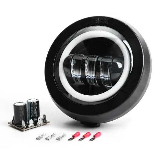 MF4716 Fanale Faro Anteriore Led Evok Vespa 50 125 HP FL FL2 6/12V 7000 Lumen