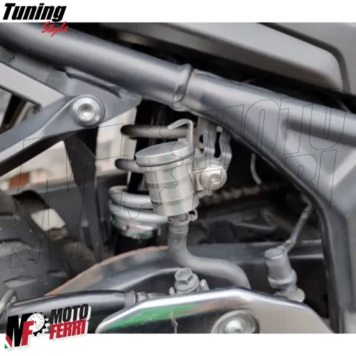 MF4845 Serbatoio Vaschetta Liquido Olio Freno Posteriore Nero Universale Moto