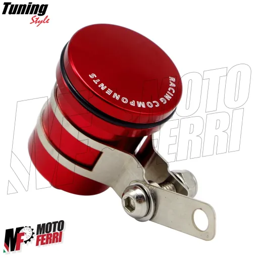 MF4845 Serbatoio Vaschetta Liquido Olio Freno Posteriore Rosso Universale Moto