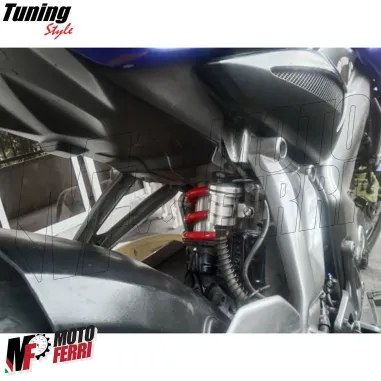 MF4845 Serbatoio Vaschetta Liquido Olio Freno Posteriore Argento Universale Moto