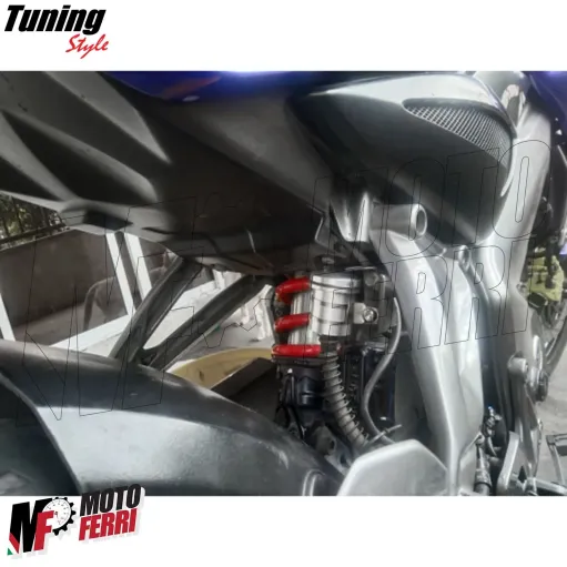 MF4845 Serbatoio Vaschetta Liquido Olio Freno Posteriore Argento Universale Moto