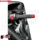 MF4834 Stabilizzatori Manubrio Rosso Barracuda Antivibranti Universale per Moto