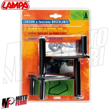 MF4851 Cursori Basculanti Lampa per Cavalletto Posteriore Moto Universale