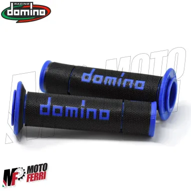 MF4856 Manopole Domino A450 Blu Universale Moto Yamaha Kawasaki Suzuki Honda