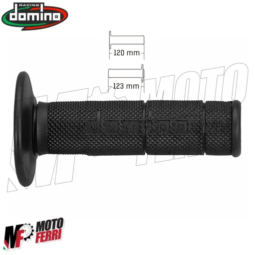 MF4857 Manopole Domino Nero Soft Grips Universali per Cross Enduro Yamaha Honda