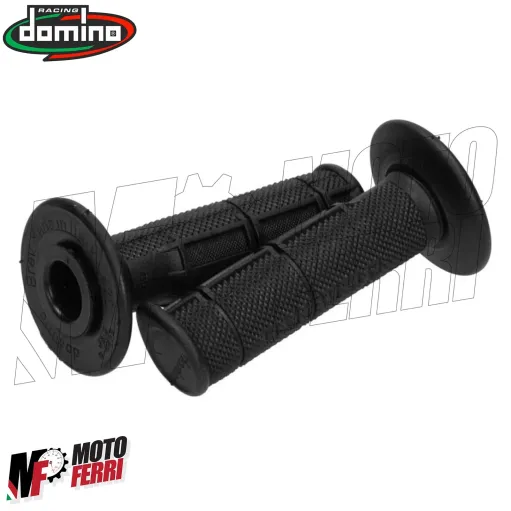 MF4857 Manopole Domino Nero Soft Grips Universali per Cross Enduro Yamaha Honda