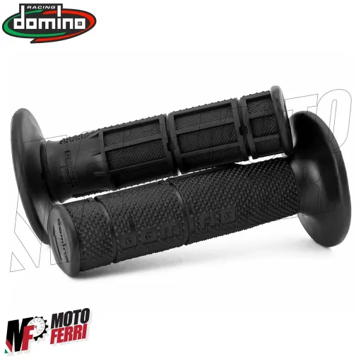 MF4857 Manopole Domino Nero Soft Grips Universali per Cross Enduro Yamaha Honda