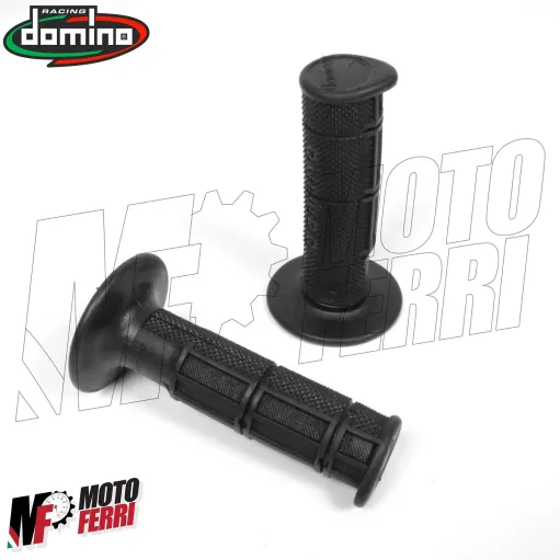 MF4857 Manopole Domino Nero Soft Grips Universali per Cross Enduro Yamaha Honda