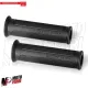 MF2064 Coppia Manopole Barracuda Basic Universali Nere Gomma Honda Yamaha Ducati BMW Suzuki Kawasaki