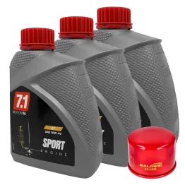 MF2599 Kit 3lt Olio Malossi Oil Sport 10W40 + Filtro TMax 530 560 2017 / 2025
