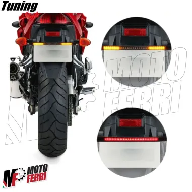 MF4862 Striscia Stop Frecce Posteriore Led DRL Universale Moto Scooter Cross