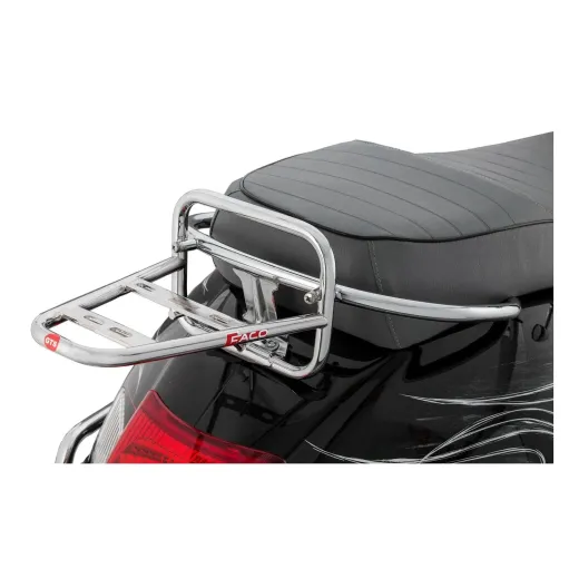 MF4863 Portapacchi Posteriore Cromato Faco per Vespa GTS 125 250 300 (2005/2022)