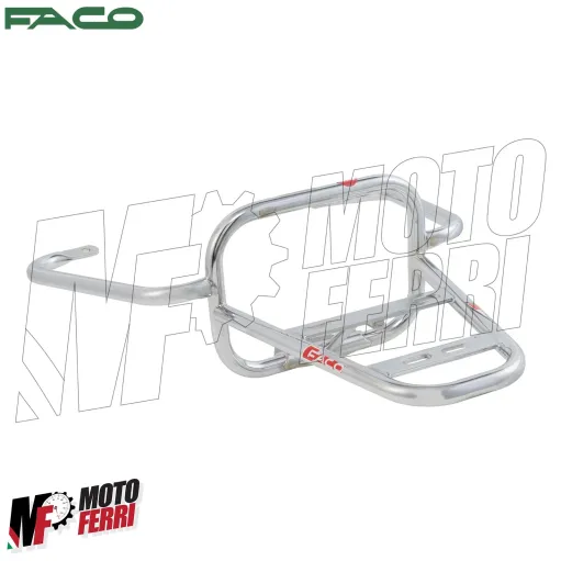 MF4863 Portapacchi Posteriore Cromato Faco per Vespa GTS 125 250 300 (2005/2022)