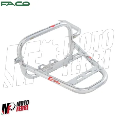 MF4863 Portapacchi Posteriore Cromato Faco per Vespa GTS 125 250 300 (2005/2022)