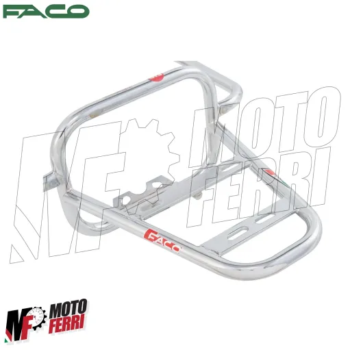 MF4863 Portapacchi Posteriore Cromato Faco per Vespa GTS 125 250 300 (2005/2022)