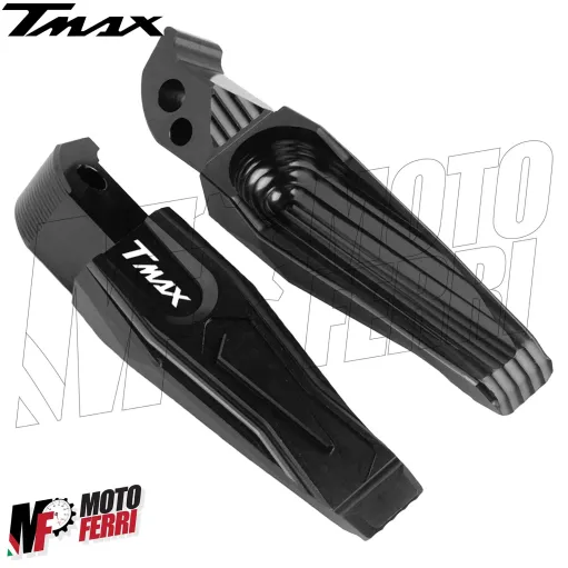 MF3417 Pedane Poggiapiedi Pedalini Nero TMAX 500 530 560 dal 2001 al 2025