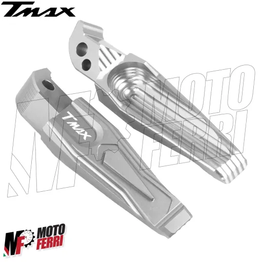 MF3417 Pedane Poggiapiedi Pedalini Argento TMAX 500 530 560 da 2001 a 2025