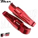 MF3417 Pedane Poggiapiedi Pedalini Rosso TMAX 500 530 560 dal 2001 al 2025