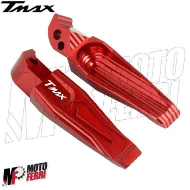 MF3417 Pedane Poggiapiedi Pedalini Rosso TMAX 500 530 560 dal 2001 al 2025