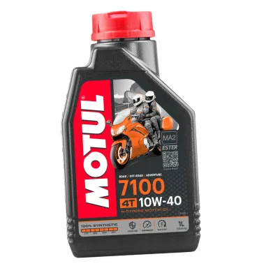 MF1602 Olio Motore Motul 7100 10w40 100% Sintetico estere 4t ma2 moto - 1 lt