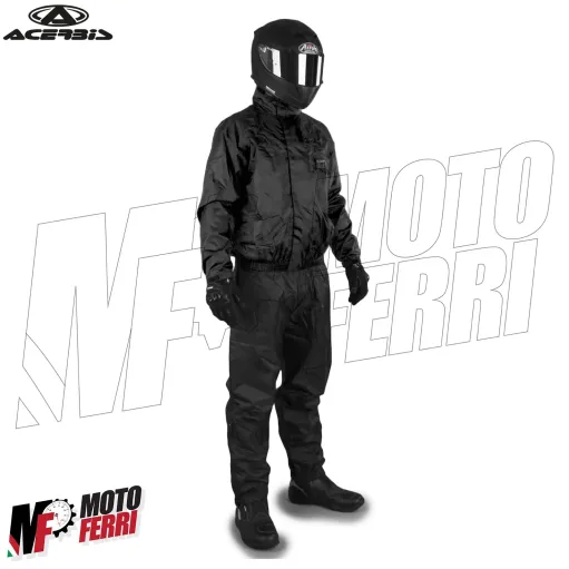 MF4905 Tuta Antipioggia Impermeabile Acerbis Giacca + Pantalone Moto Scooter