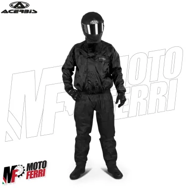 MF4905 Tuta Antipioggia Impermeabile Acerbis Giacca + Pantalone Moto Scooter