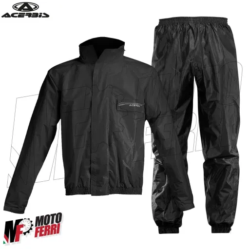 MF4905 Tuta Antipioggia Impermeabile Acerbis Giacca + Pantalone Moto Scooter