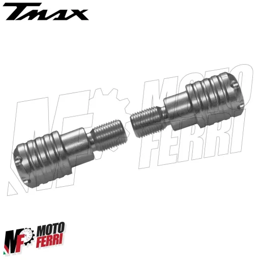 MF2480 Stabilizzatori Manubrio Manopole Silver Yamaha TMax 500 530 560 2001/2021