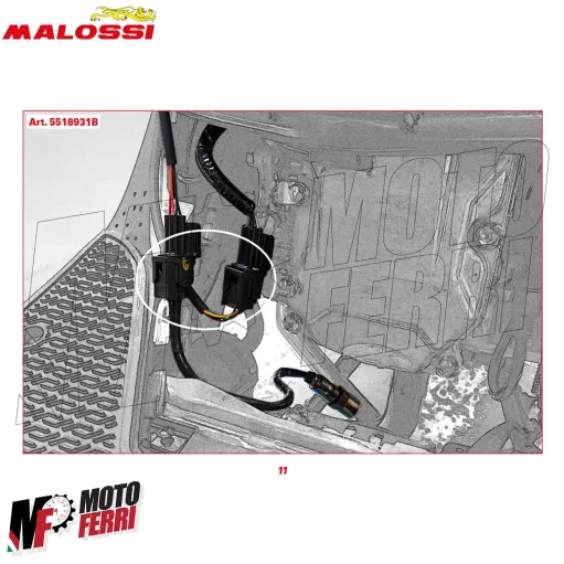 MF4908 Emulatore Sonda Lambda Malossi Honda SH 125 / 150 dal 2020 al 2024 E5