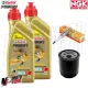 MF1811 Kit 2Lt Olio Castrol 10W30 + Filtro + Candela Honda SH ADV Forza 350