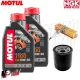 MF1780 Kit 2lt Olio Motul 7100 10W30 + Filtro + Candela Honda SH ADV Forza 350