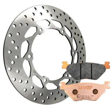MF4916 Disco Freno Posteriore + Pastiglie Malossi Synt Yamaha TMax 500 2001/2003