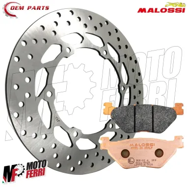MF4916 Disco Freno Posteriore + Pastiglie Malossi Synt Yamaha TMax 500 2001/2003