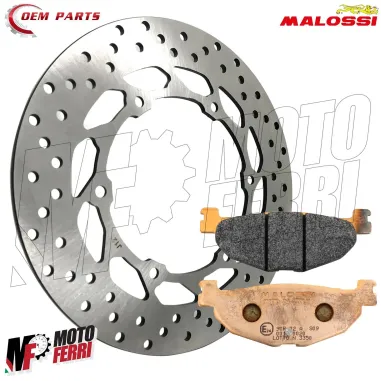 MF4917 Disco Freno Posteriore + Pastiglie Malossi Synt Yamaha TMax 500 2004/2011