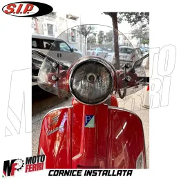 MF4921 Cornice Ghiera Cromata Faro Anteriore SIP Vespa GTS 125 300 Super Sport 2